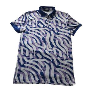 J Lindeberg Men's SHIRT POLO Tour Tech Regular Fit Golf Purple Sz M Medium NEW